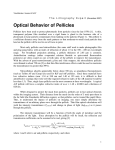 Optical Behavior of Pellicles