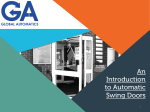 An Introduction to Automatic Swing Doors