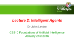 Lecture 2: Intelligent Agents