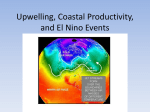 Upwelling, Coastal Productivity, and El Nino