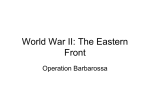 World War II: Blitzkrieg and the Eastern Front