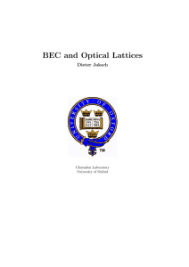 BEC and Optical Lattices