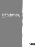An Introduction to Row Level Security