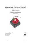 Motorised Battery Switch