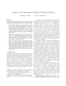 Adaptive and Approximate Orthogonal Range Counting