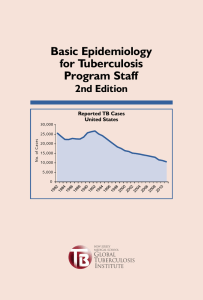 Basic Epidemiology for Tuberculosis Program Staff