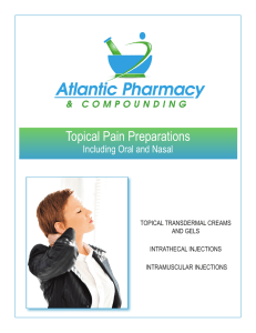 Topical Pain Preparations