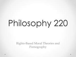 Rights-Based Moral Theory and Pornography