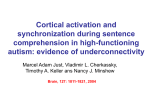 Cortical activation and synchronization during sentence