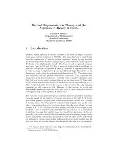 Derived Representation Theory and the Algebraic K