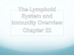 The Lymphoid System and Immunity Overview Chapter 22