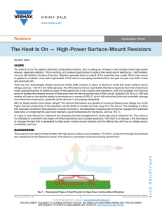 The Heat Is On — High-Power Surface-Mount Resistors