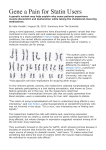 Gene a Pain for Statin Users