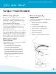 Tongue thrust disorder - Intermountain Healthcare