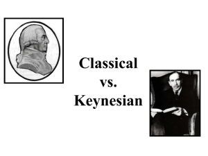 Classical vs. Keynesian