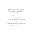 AST 341 - Homework IV - Solutions