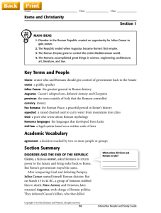 Key Terms and People Academic Vocabulary Section Summary
