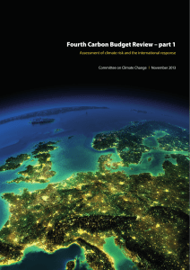 Fourth Carbon Budget Review – part 1
