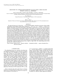 Discovery of a Dwarf Poststarburst Galaxy near a High Column