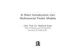 A Short Introduction into Multinomial Probit Models