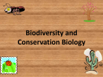 Biodiversity and Conservation Biology