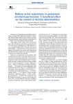 Balloon atrial septostomy in pulmonary arterial hypertension: A