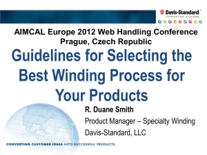 Guidelines for Selecting the Best Winding Process for Your Products