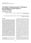The Effect of Neuromuscular Training on the Incidence of Knee
