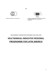 multiannual indicative regional programme for latin america