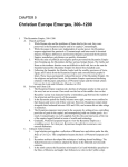Text Ch.9 - Christian Europe Emerges