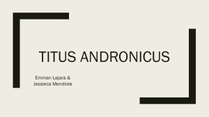 Titus andronicus