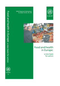 Food and health in Europe: a new basis - WHO/Europe