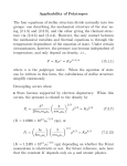 Applicability of Polytropes The four equations of stellar structure