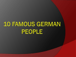 10 Famous German people