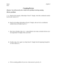 Counting problems: permutations versus combinations