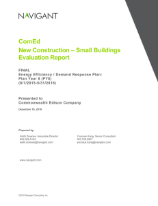 ComEd New Construction – Small Buildings Evaluation Report
