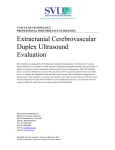 Extracranial Cerebrovascular Duplex Ultrasound Evaluation