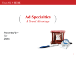 Ad Specialties A Brand Advantage - Advertising Specialty Institute