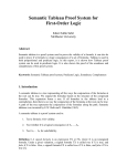 Semantic Tableau Proof System for First-Order Logic