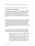 The changes for ES 3 Introduction to Electrical Engineering are