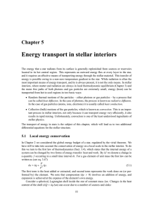 Chapter 5 Energy transport in stellar interiors