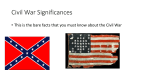 Civil War Significances