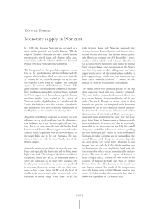 Monetary supply in Noricum