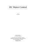 DC Motor Control Report
