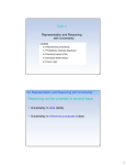 4. Reasoning with Uncertainty I