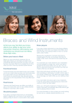 Braces and Wind Instruments