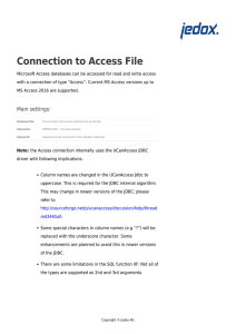 Connection to Access file