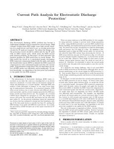 Current Path Analysis for Electrostatic Discharge Protection