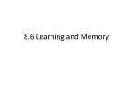 8.7 Learning and Memory
