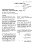 Evaluation of Artificial Diets for Cultured Fish